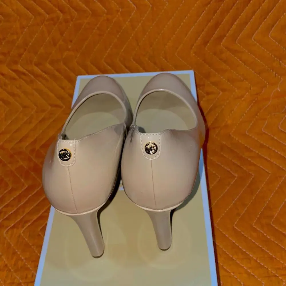 Light Blush Color Michael Kors Chantal Platform Pumps - Picture 7 of 8